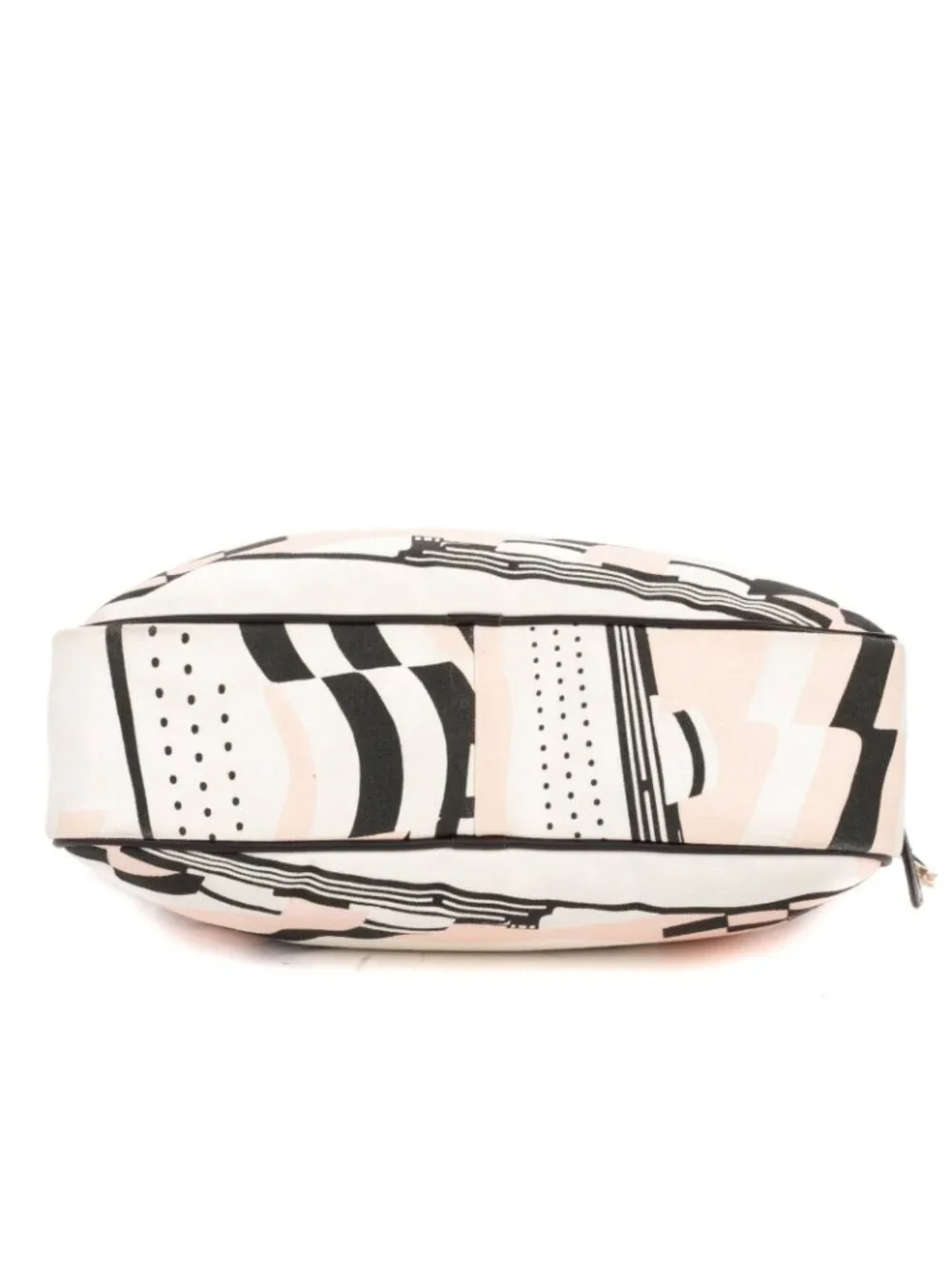 Chanel la Pausa Bay Camera Bag White Black Pink Printed Canvas